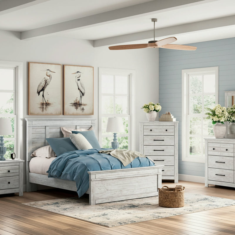 Makidern Panel Bed, Dresser, Mirror, Chest & Nightstand, Bedroom Set