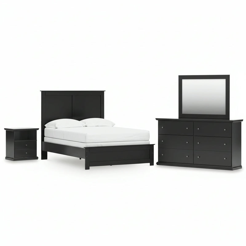 Maribel Panel Bed, Dresser, Mirror, Chest & Nightstand, Bedroom Set
