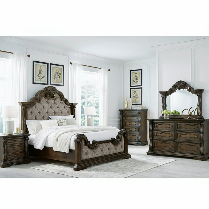 Maylee Bed, Dresser, Mirror, Chest & Nightstand, Bedroom Set