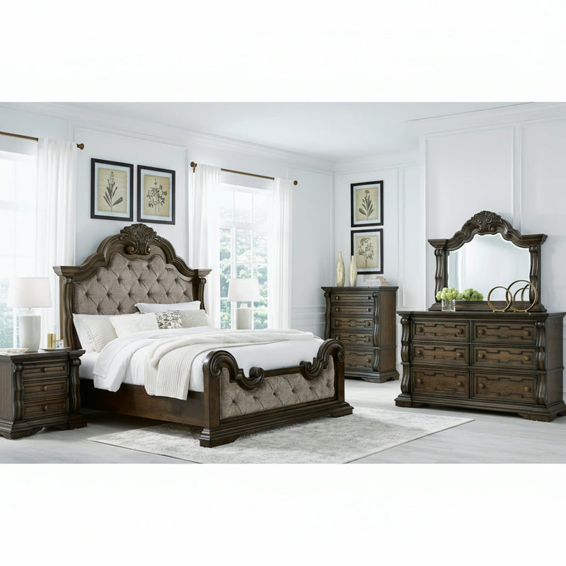 Maylee Bed, Dresser, Mirror, Chest & Nightstand, Bedroom Set