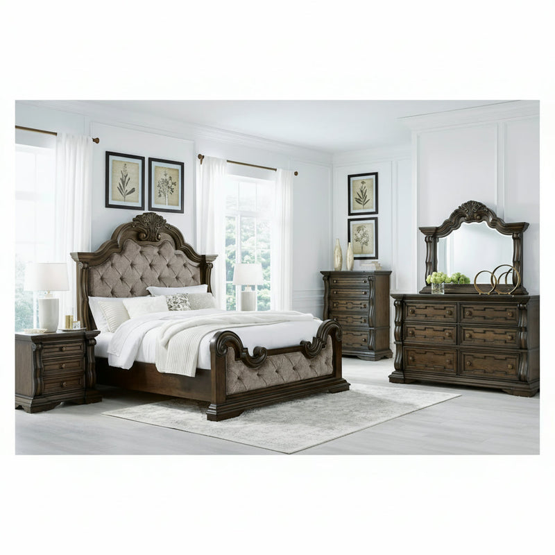 Maylee Bed, Dresser, Mirror, Chest & Nightstand, Bedroom Set