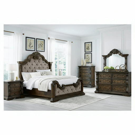 Maylee Bed, Dresser, Mirror, Chest & Nightstand, Bedroom Set California King Canopy Bed Dresser, Mirror, Chest & Nightstand