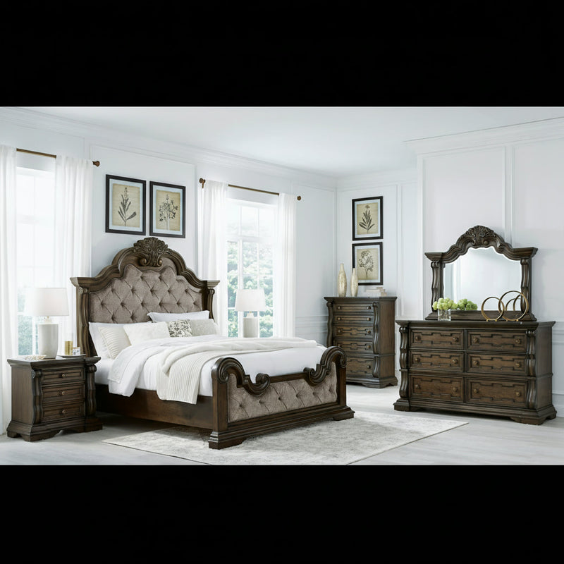 Maylee Bed, Dresser, Mirror, Chest & Nightstand, Bedroom Set