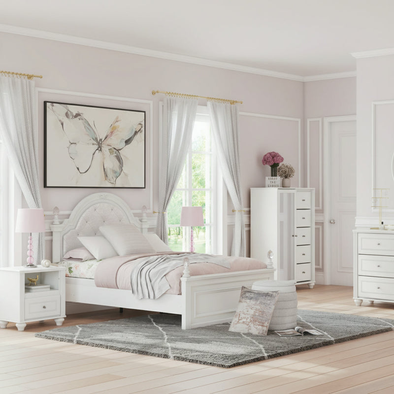 Maylilly Upholstered Panel Bed Twin Upholstered Panel Bed with Storage