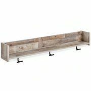 Neilsville Wall Mounted Coat Rack w/Shelf Whitewash