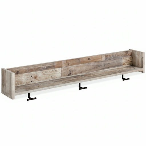 Neilsville Wall Mounted Coat Rack w/Shelf Whitewash