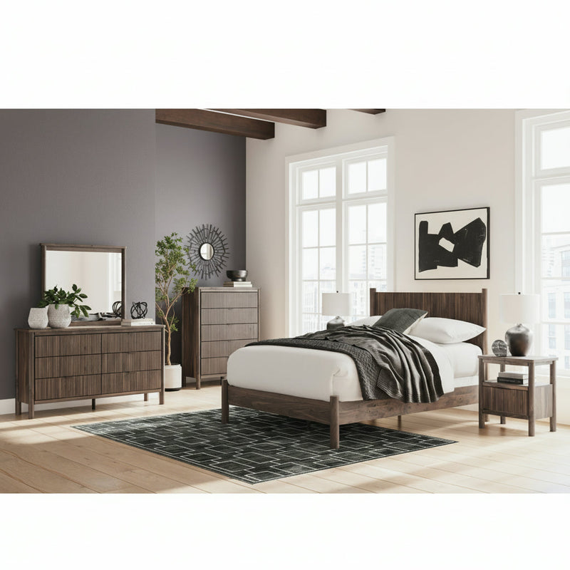 Pamytta Panel Bed, Dresser, Mirror, Chest & Nightstand, Bedroom Set