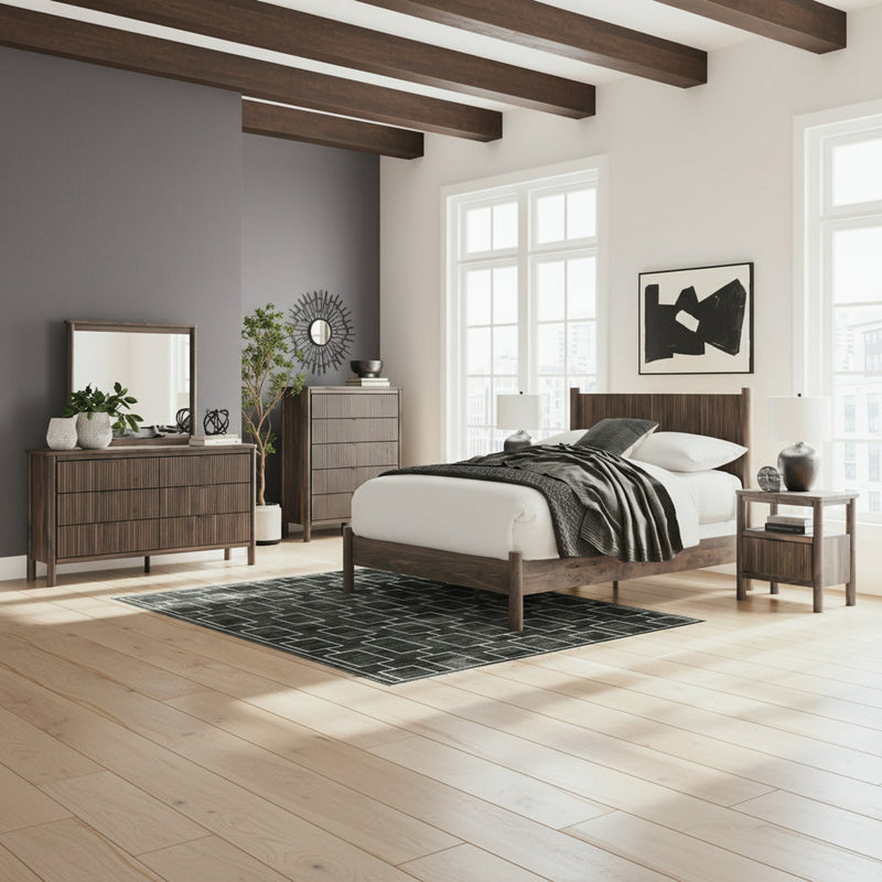 Pamytta Panel Bed, Dresser, Mirror, Chest & Nightstand, Bedroom Set