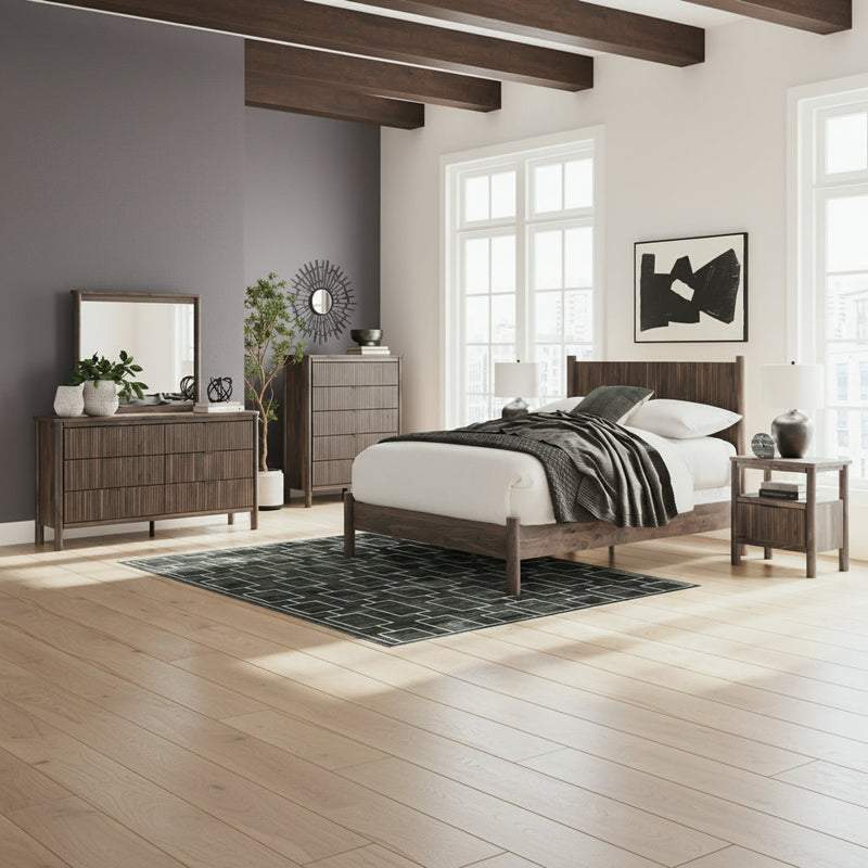 Pamytta Panel Bed, Dresser, Mirror, Chest & Nightstand, Bedroom Set