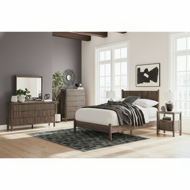 Pamytta Panel Bed, Dresser, Mirror, Chest & Nightstand, Bedroom Set