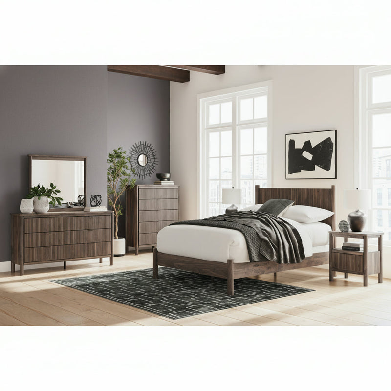 Pamytta Panel Bed, Dresser, Mirror, Chest & Nightstand, Bedroom Set