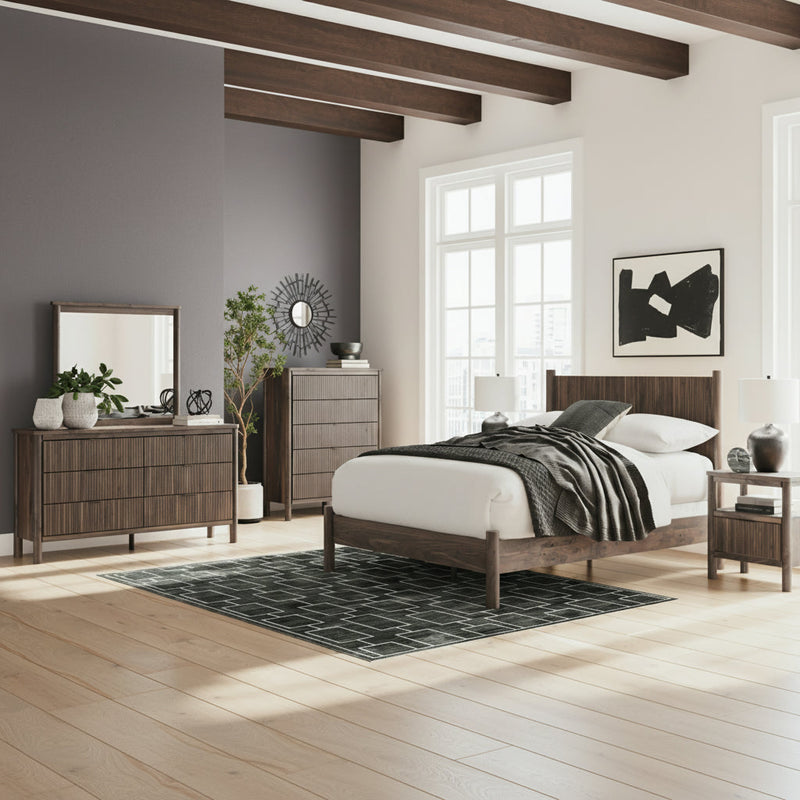 Pamytta Panel Bed, Dresser, Mirror, Chest & Nightstand, Bedroom Set