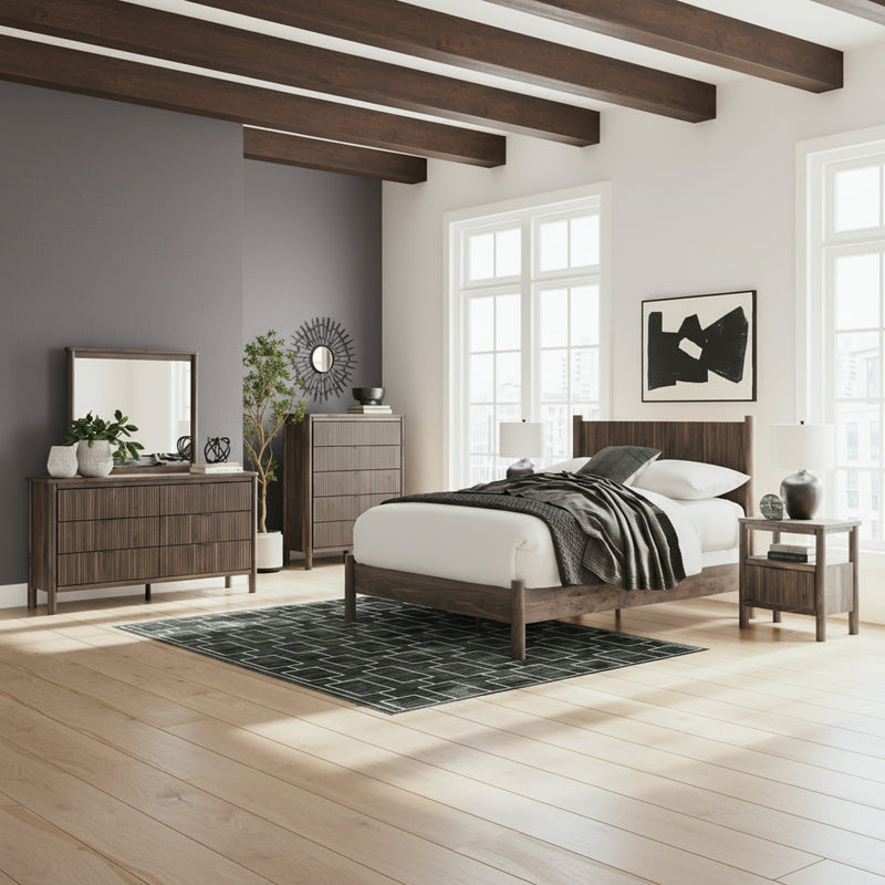 Pamytta Panel Bed, Dresser, Mirror, Chest & Nightstand, Bedroom Set