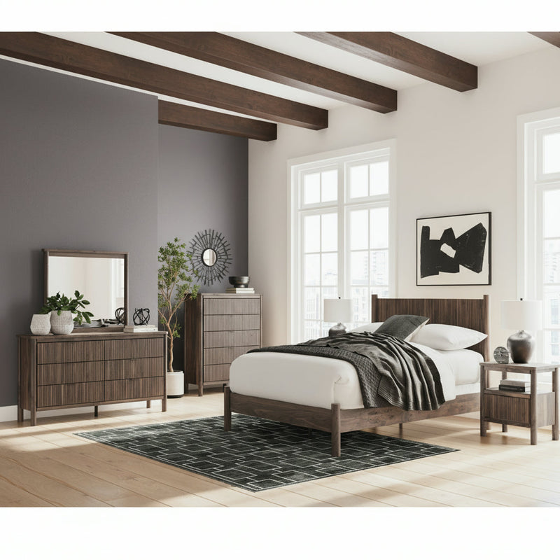 Pamytta Panel Bed, Dresser, Mirror, Chest & Nightstand, Bedroom Set