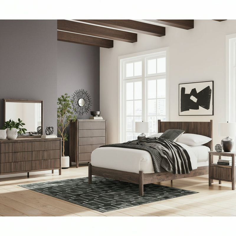 Pamytta Panel Bed, Dresser, Mirror, Chest & Nightstand, Bedroom Set