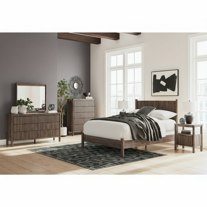 Pamytta Panel Bed, Dresser, Mirror, Chest & Nightstand, Bedroom Set