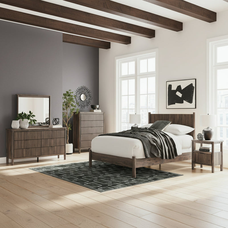 Pamytta Panel Bed, Dresser, Mirror, Chest & Nightstand, Bedroom Set