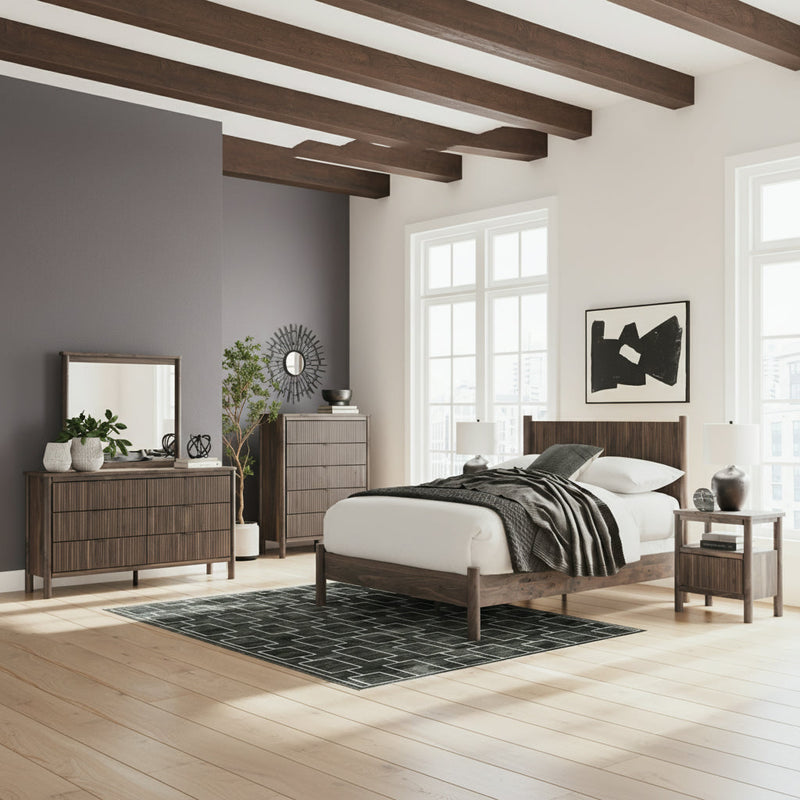 Pamytta Panel Bed, Dresser, Mirror, Chest & Nightstand, Bedroom Set