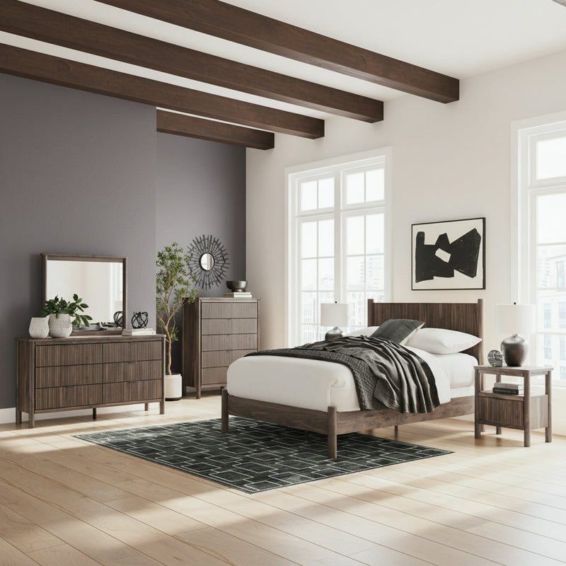 Pamytta Panel Bed, Dresser, Mirror, Chest & Nightstand, Bedroom Set
