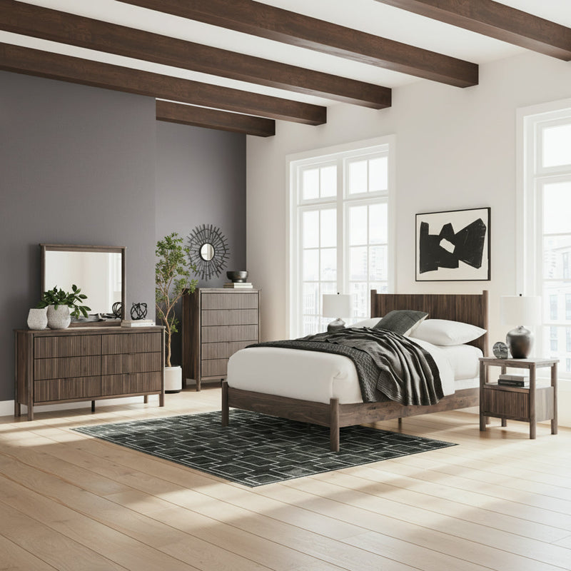 Pamytta Panel Bed, Dresser, Mirror, Chest & Nightstand, Bedroom Set