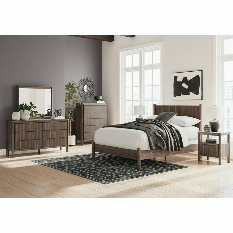 Pamytta Panel Bed, Dresser, Mirror, Chest & Nightstand, Bedroom Set