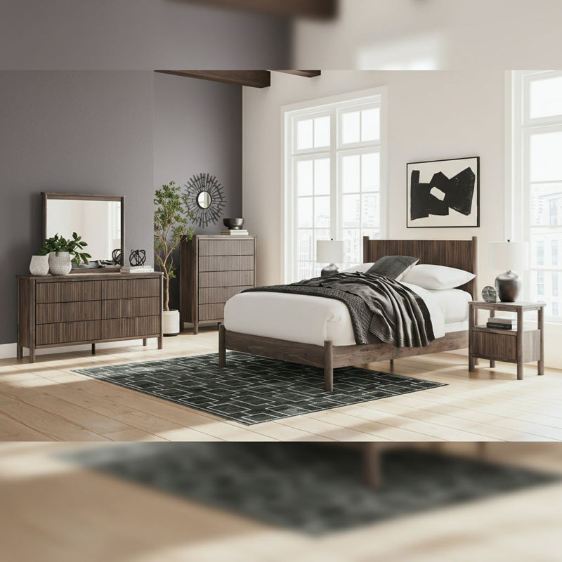 Pamytta Panel Bed, Dresser, Mirror, Chest & Nightstand, Bedroom Set