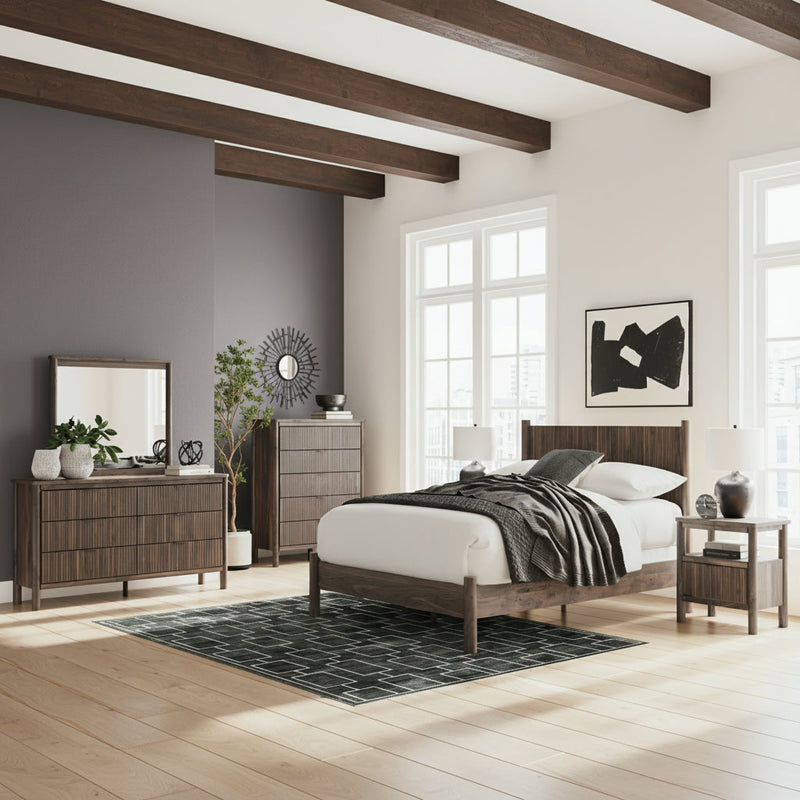 Pamytta Panel Bed, Dresser, Mirror, Chest & Nightstand, Bedroom Set