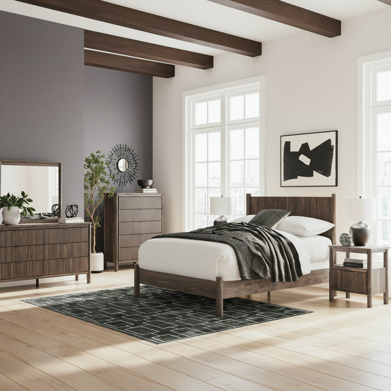 Pamytta Panel Bed, Dresser, Mirror, Chest & Nightstand, Bedroom Set