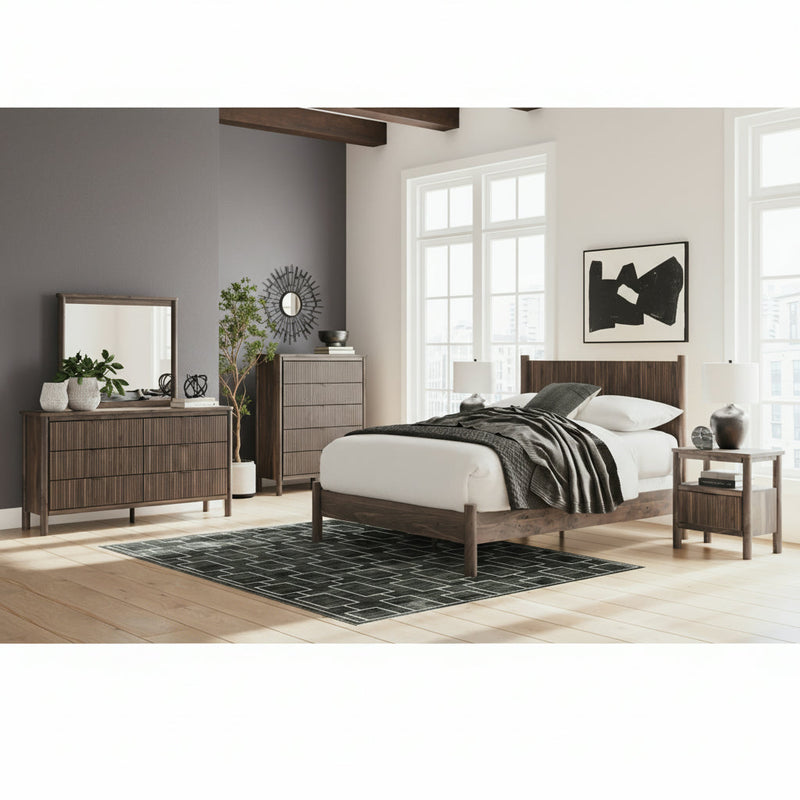 Pamytta Panel Bed, Dresser, Mirror, Chest & Nightstand, Bedroom Set