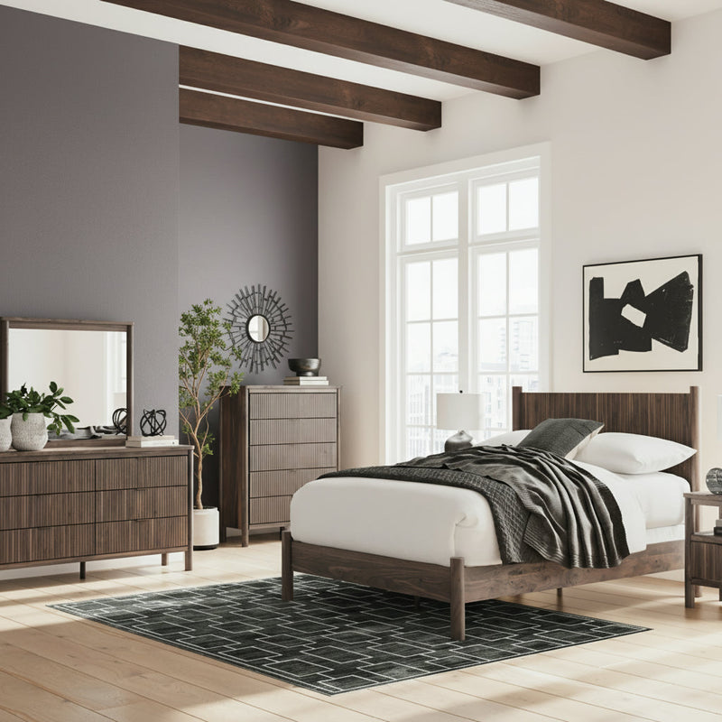 Pamytta Panel Bed, Dresser, Mirror, Chest & Nightstand, Bedroom Set
