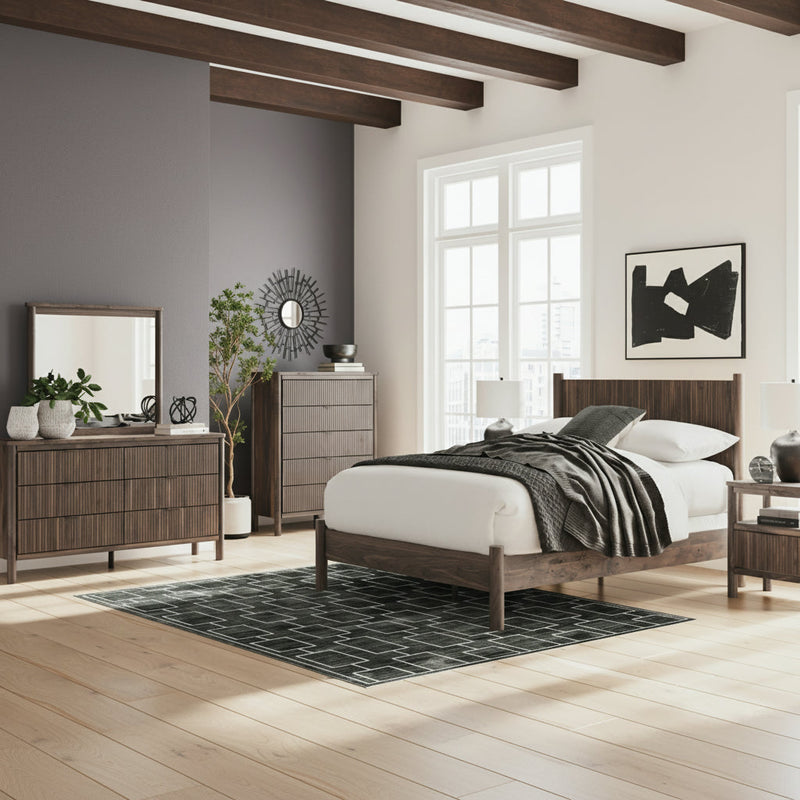 Pamytta Panel Bed, Dresser, Mirror, Chest & Nightstand, Bedroom Set