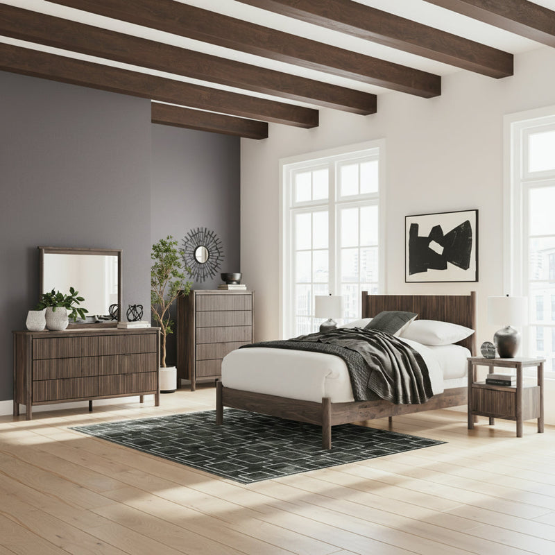 Pamytta Panel Bed, Dresser, Mirror, Chest & Nightstand, Bedroom Set