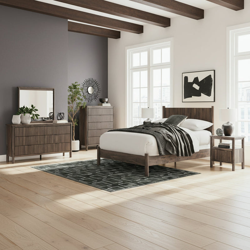 Pamytta Panel Bed, Dresser, Mirror, Chest & Nightstand, Bedroom Set