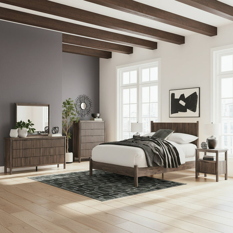 Pamytta Panel Bed, Dresser, Mirror, Chest & Nightstand, Bedroom Set
