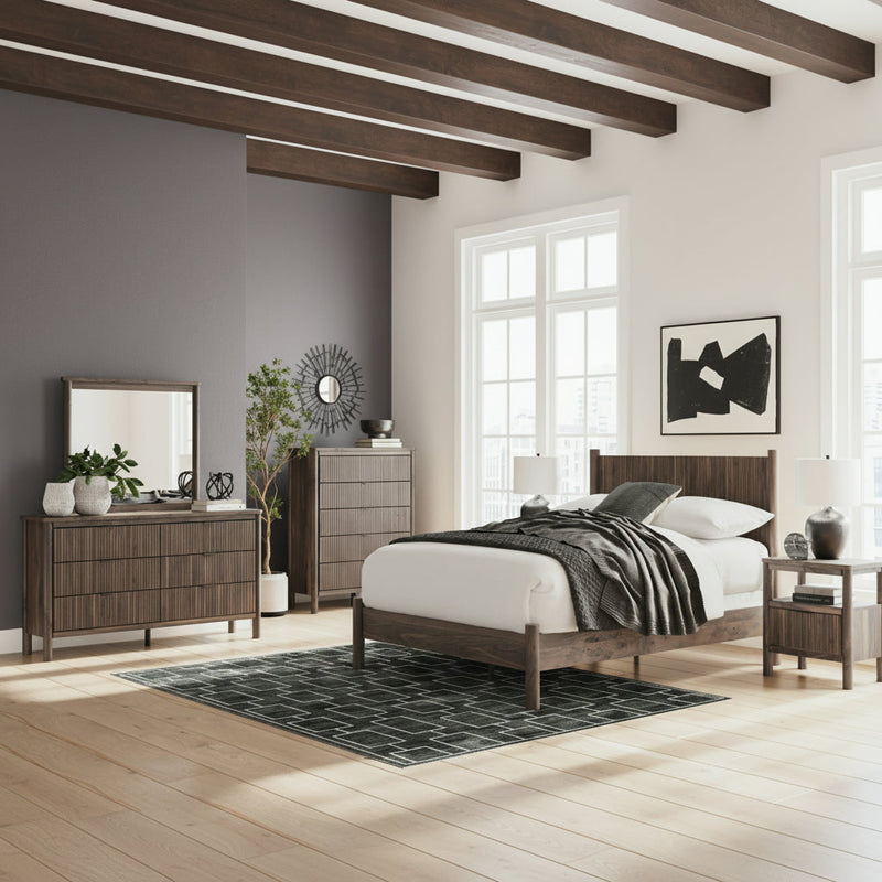 Pamytta Panel Bed, Dresser, Mirror, Chest & Nightstand, Bedroom Set