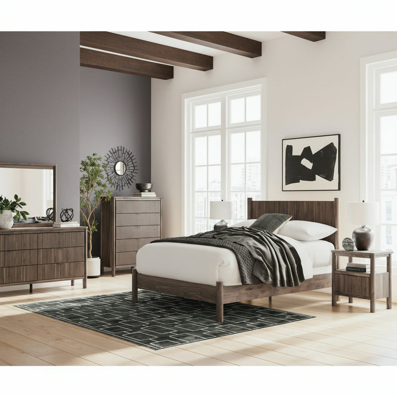 Pamytta Panel Bed, Dresser, Mirror, Chest & Nightstand, Bedroom Set
