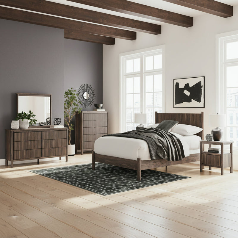 Pamytta Panel Bed, Dresser, Mirror, Chest & Nightstand, Bedroom Set