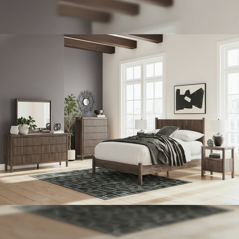 Pamytta Panel Bed, Dresser, Mirror, Chest & Nightstand, Bedroom Set