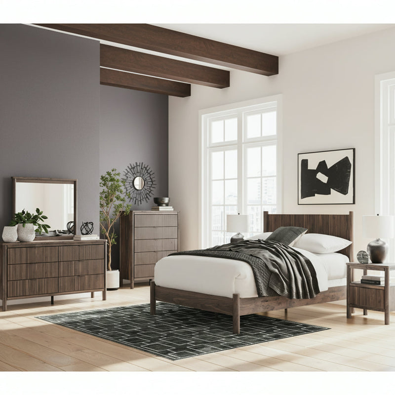 Pamytta Panel Bed, Dresser, Mirror, Chest & Nightstand, Bedroom Set