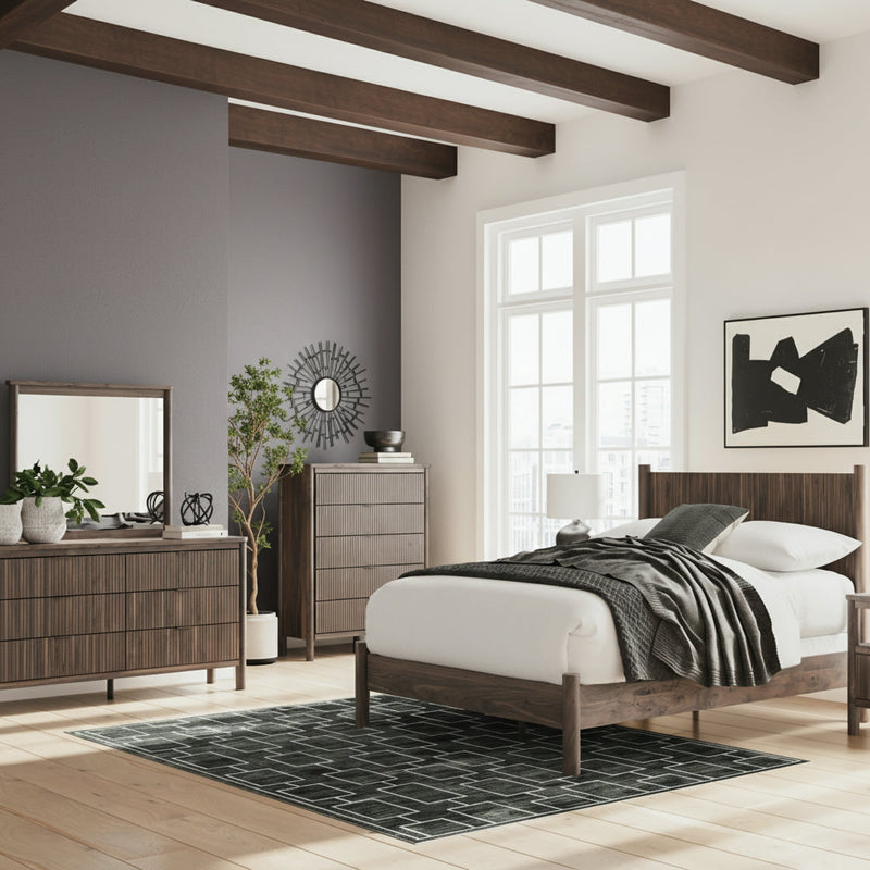 Pamytta Panel Bed, Dresser, Mirror, Chest & Nightstand, Bedroom Set