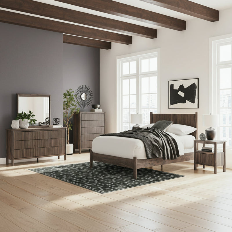 Pamytta Panel Bed, Dresser, Mirror, Chest & Nightstand, Bedroom Set