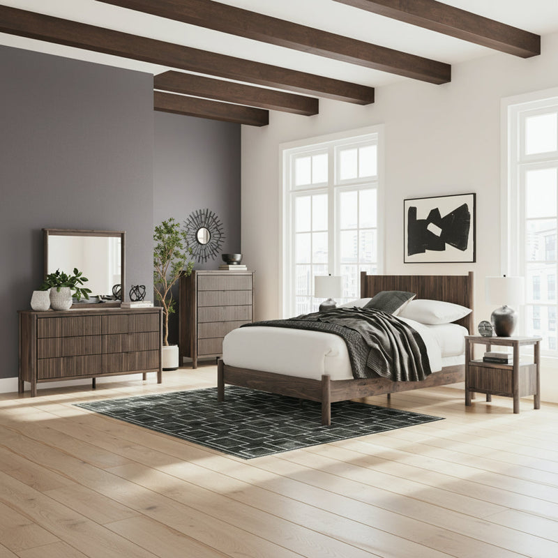 Pamytta Panel Bed, Dresser, Mirror, Chest & Nightstand, Bedroom Set