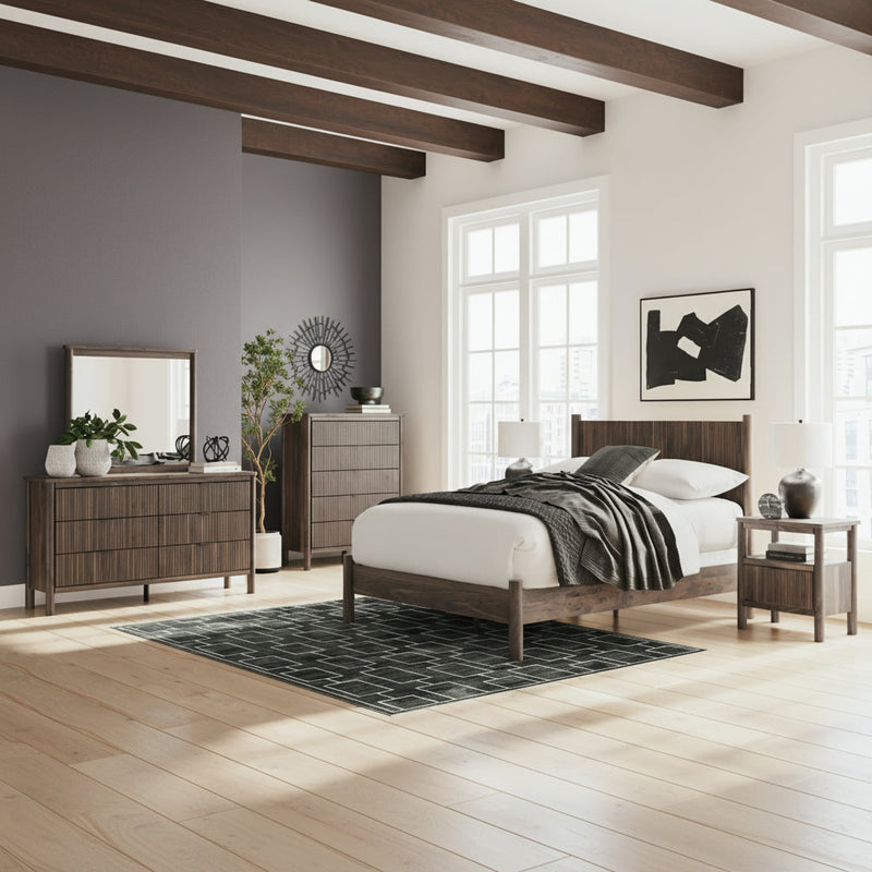 Pamytta Panel Bed, Dresser, Mirror, Chest & Nightstand, Bedroom Set