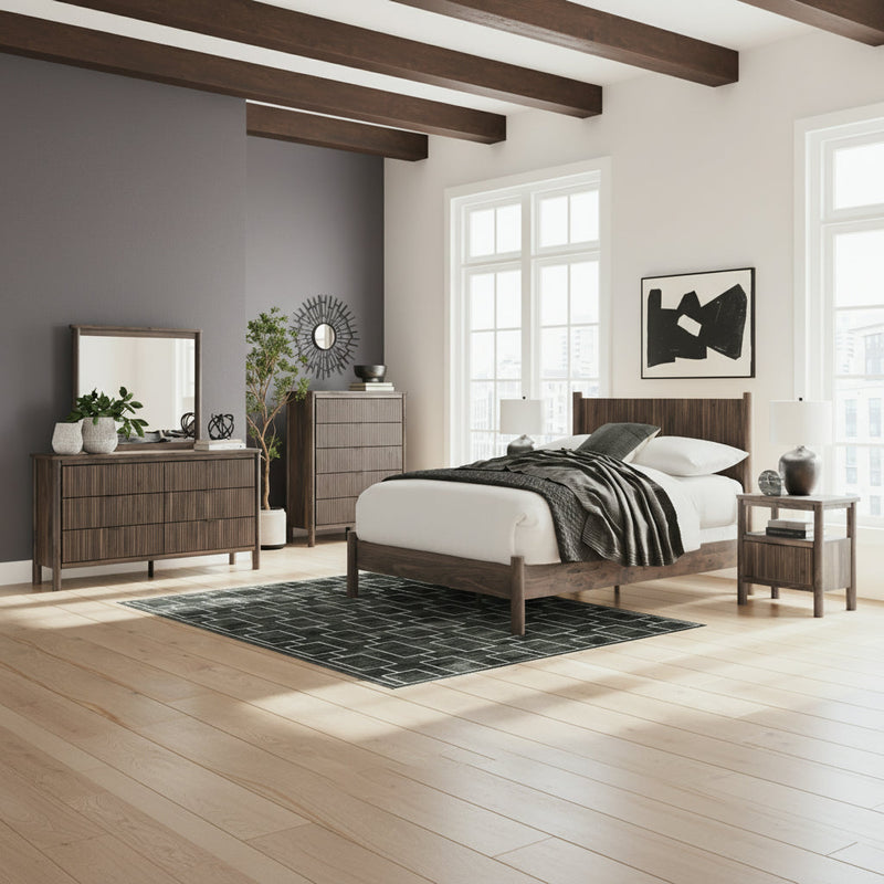 Pamytta Panel Bed, Dresser, Mirror, Chest & Nightstand, Bedroom Set