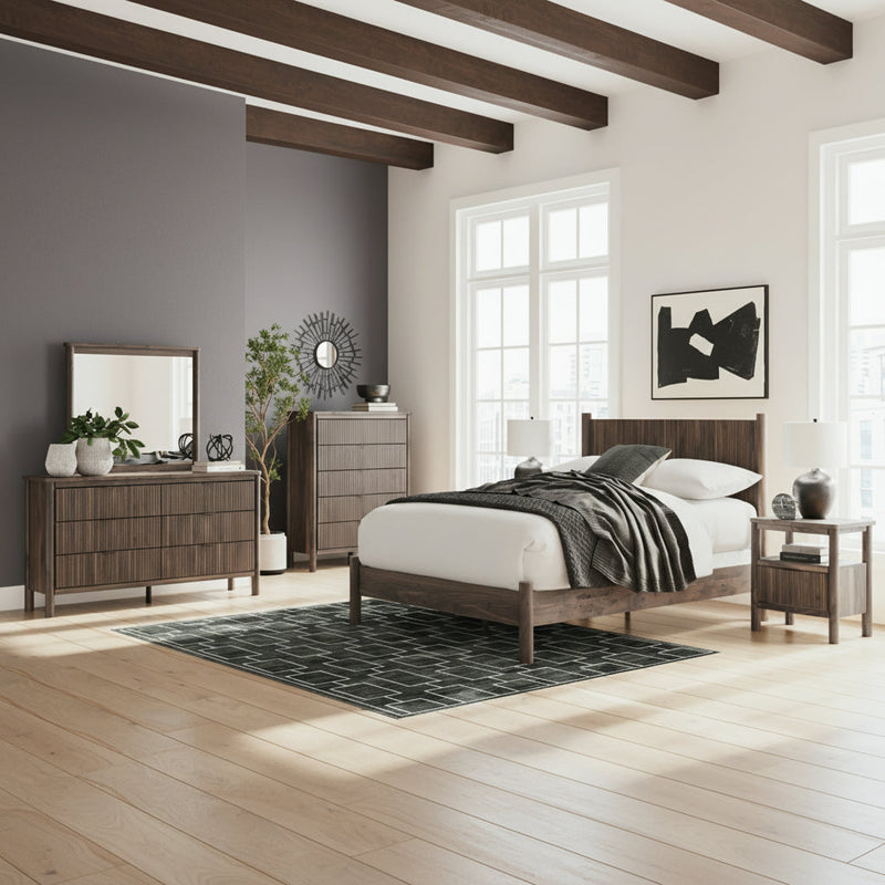 Pamytta Panel Bed, Dresser, Mirror, Chest & Nightstand, Bedroom Set