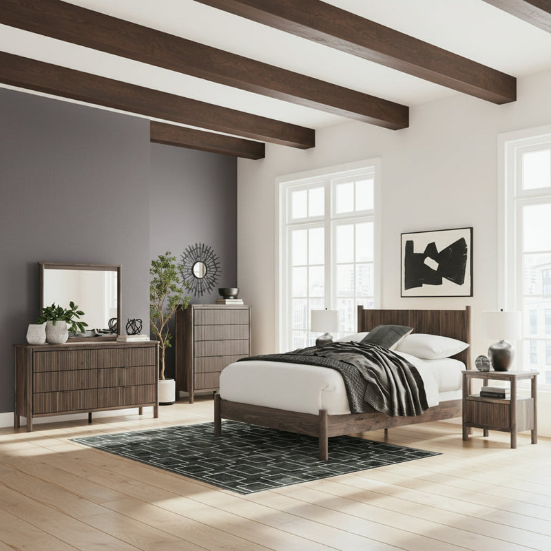 Pamytta Panel Bed, Dresser, Mirror, Chest & Nightstand, Bedroom Set