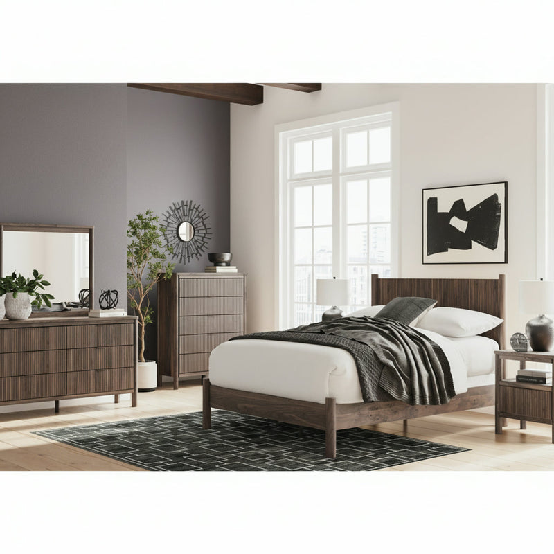 Pamytta Panel Bed, Dresser, Mirror, Chest & Nightstand, Bedroom Set
