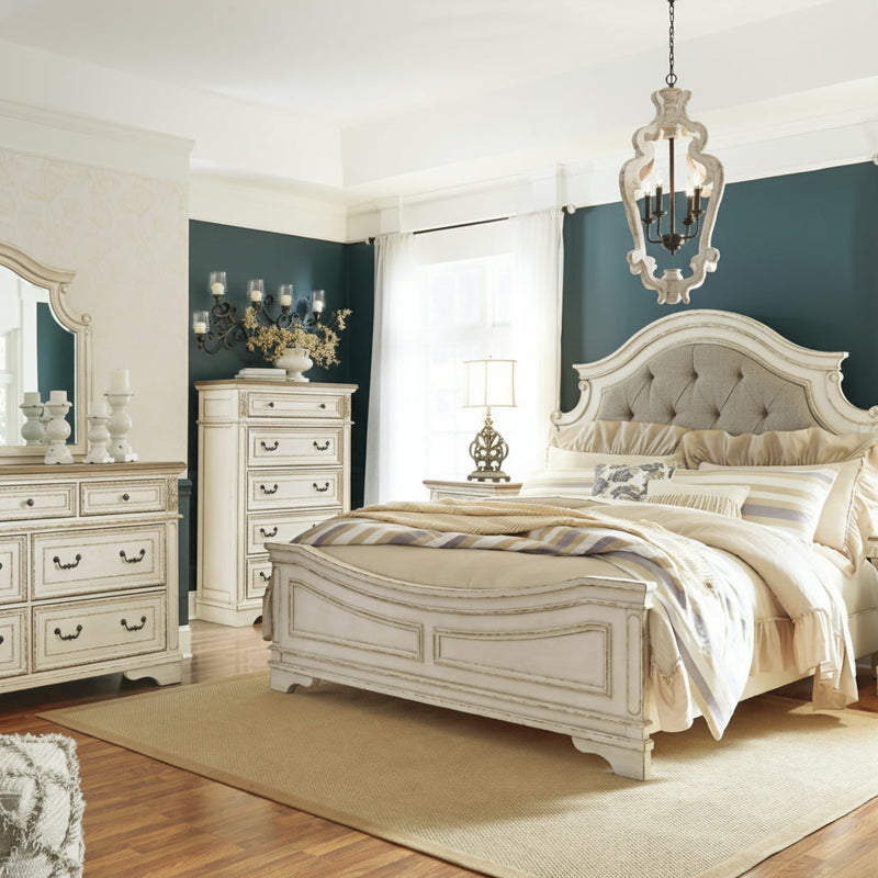 Realyn Bed, Dresser, Mirror, Chest & Nightstand, Bedroom Set