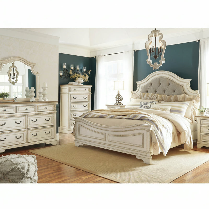 Realyn Bed, Dresser, Mirror, Chest & Nightstand, Bedroom Set