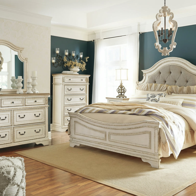 Realyn Bed, Dresser, Mirror, Chest & Nightstand, Bedroom Set